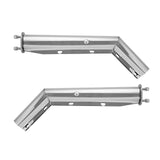 Stainless Steel Angled Spring Loaded Mud Flap Hangers, 2-1/2" Bolt Spacing Mudflap Hangers V952-BKCDNBDJ212ILJ4FL001V0