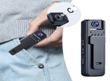 1080p HD Body Camera, Mini Wearable Action Camera with Clip, Portable Pocket Camcorder for Travel, V1366-AZ2-W-16390