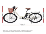 Everfit 26" Electric Bike City Bicycle eBike e-Bike Commuter w/ Battery WH EBIKE-C-CITY-WH-BAS