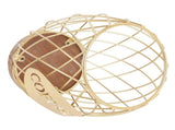 Coffee Pod Holder Iron Large Capacity Stylish Look Easy Access Wooden Base Coffee Pod Storage V1294-YM0901-3118240273212