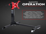 Engine Stand H Frame 450kg 1000lb Industrial Workshop Cars Auto Motor 4 Wheels V379-ENGSTND1LB
