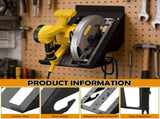 Carbon Steel Circular Saw Holder, Practical Humanized Design, Solid Sturdy, Space Saving, for V1366-AZ2-W-15042