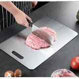 Titanium Cutting Board, Stainless Steel Cutting Board, Double Sided Titanium Compatible with Cutting V1237-ZY-203-5438