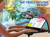 Adjustable Projector Stand with 360&deg Phone Holder, 57125cm Folding Tripod Floor Stand for Laptop, V1181-HI009