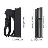 Youth Arrow Quiver, Adjustable Lightweight Back Quiver with Padded Shoulder Straps, Holds Up to 20 V1366-AZ2-W-23331