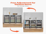 Literature Organizer, 24 Compartments Office Mailbox with Adjustable Shelves, Wooden Mailbox Sorter V952-WJJEKBHB24G905SHCV0