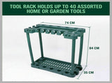 Rolling Garden Tools Storage Rack Long Short Handles Organizer Holders Fits 40 V465-669090