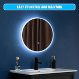 60cm LED Wall Mirror Bathroom Mirrors Light Decor Round V63-833741