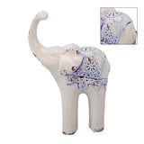 Elephant Ceramic Decor Safe Round Slippy Exquisite Porcelain Elephant Sculpture for Home Office V1294-YM0512-3115220138311