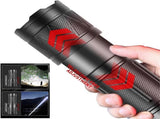 Ultra-Bright Handheld Flashlight Rechargeable Zoomable Tactical Torch V1263-JX-4304