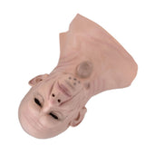Realistic Bald Head Man Mask Latex Human Face Mask Funny Scary Halloween Costume Cosplay Props V1294-YM0714-3115210174411