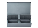 Hog Feeder 3.7 Bushel Metal Double Door Pig Feeder Feeding up to 8 Hogs V952-SCWSQLMZWSQ2L3DL0V0