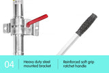 AL-KO 10in Ratchet Trailer Boat and Caravan Jockey Wheel ALKO-10