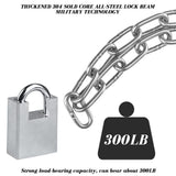 Stainless Steel Security Chain and Lock Kit 31 inch/6mm Thick Bike Chain Lock with 4 Keys Bike Locks V1192-AZ-W-17920