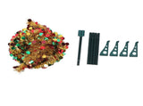 4.9ft PET Foldable Artificial Xmas Tree Sequin Pop Up Xmas Tree for Home Holiday Decoration Gold V1294-YM0901-3115240121611