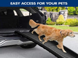 Furtastic Foldable Pet Stairs Dog Ladder Cat Ramp for Indoor Outdoor Steps PTR-PRO-BK