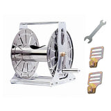 Large Stainless Steel Garden Hose Reel Cart Portable Pipe Holder Heavy Duty Water Pipe Storage Rack V985-PORTABLEHOSEREEL