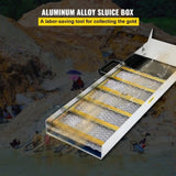 Aluminum Alloy Sluice Box, Compact 36" Mini Sluice Boxes for Gold, Lightweight Gold Sluice V952-TJGJJSLCX36MKK3D2V0