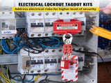 42 PCS Lockout Tagout Kits Electrical Loto Kit for Electrical Risk Removal V952-AQSJTZJDGJX42WVJ4V0
