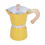 300ML Coffee Pot Moka Maker Coffee Kettle for Gas Stove Ethanol Stove Electrothermal FurnaceYellow V1294-YM0901-3118210170212