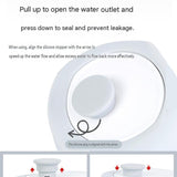 Grey Portable Silicone Pet Water Bottle and Treat Pouch Set - 550ml Foldable Leak-Proof Dog Travel V888-ELOSUNG56143-1