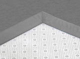 Marlow Coral Velvet Area Rugs Large Mat 180x200cm Grey FR2045-180X200-GY