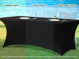 2 Piece Stretch Tablecloth Spandex Vegetable Print, 183 x 75 x 75 cm V1237-ZY-818-133