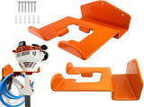 Hanging Hooks - 2 Storage Hooks - Garden Tool Hanging System - Tool Holder - Wall Bracket - Screws V1188-MS101-02217-1