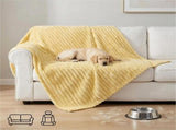 Emotional Comfort Blanket for Dogs, Yellow Dog Blanket, Rabbit Hair Plush Blankets for Pets, Soft V1366-AZ2-W-11019