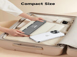 Foldable Bluetooth Keyboard with Magnetic Stand,Aluminum Alloy Mini Quiet Folding Portable V1107-888-75142-BLK