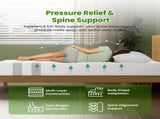 25cm Single Reversible Gel Memory Foam Mattress BedStory Medium & Firm XFGH-MA-H-MF-25-S-WH
