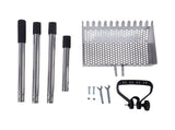 Chicken Poop Scooper Rake Stainless Steel Adjustable Chicken Litter Shovel for Chicken Coop Beach V1294-YM0901-3111250186411