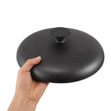 Multipurpose Black Cast Iron Lid for Home Cooking Fits Griddles Cauldrons and Stockpots V1369-AZ3-W-14587