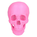 Resin Halloween Skull Decor Festival Home Props Fake Whole Person Skull Ornaments Pink V1294-YM0523-3115210185511