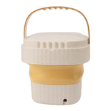 6L Small Washer Yellow Mini Machine Foldable Portable Large Capacity Basket High Speed Motor V1294-YM0901-3113230175611