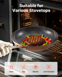 Frying Pan Skillet, Aluminum Egg Fry Pans, 3 Piece , Nonsitck Ceramic Heavy-Duty V952-LCGSJTTCTC81TK7PX001V0