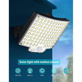 Solar Outdoor Light Motion Sensor Light Garden Lighting Porch Light Driveway - Black - Size 240LED V1102-124-97858-BLK-240LED