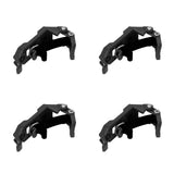 4 Sets Roof Shovel Mount Heavy Duty Multipurpose Metal Rubber Clamp Mounting Bracket for Roof V1294-YM0901-3114240060111