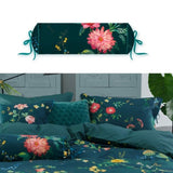 PIP Studio Fleur Grandeur Dark Blue Neck Roll Cushion V442-HIN-NECKROLL-FLEURGRANDEUR-DARKBLUE-NK