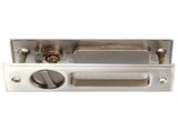 Zinc Alloy Sliding Door Lock Latch Handle Set Bathroom Balcony Cabinet Door Hardware FittingsBrushed V1294-YM0901-3114200066712