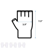 12 Pairs Cotton,Reusable Half Finger Touchscreen,7.5x3.9In Summer Sun UV Protection V1189-WXFWAL-20260319-00773