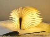 Foldable LED Book Lamp USB Rechargeable Creative Table Lamp Beige V1263-JX-7171-2