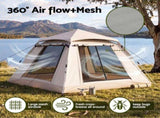 Weisshorn Camping Tent Family Shelter 210D Oxford Fabric Awning 210cm Khaki XFEL-TENT-CANOPY-BE
