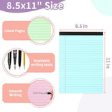 Coloured notepads, set of 3 writing pads 29.5 x 21.4 cm, with micro-perforation and sturdy back, V1188-ZXY-131-200