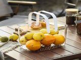 Clear Hand Basket Comfortable Handle Ventilation Holes Easy Access Versatile Fruit Storage Basket V1294-YM0521-3117230074511