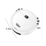 Robot Vacuum Cleaner,Sweeping Robot,Ultra Slim Quiet,Cleans Hard Floors to Medium-Pile V1366-AZ2-W-26213