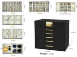 CARLA HOME 6-Layer Large Jewelry Organizer Box for Women with Mirror, Drawers, Hooks & Dividers for LSB-36228