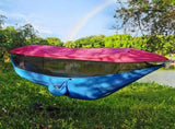 290 x 140CM Professional Nylon Hammock with Integrated Mosquito Net & Sunshade - 2-Person V888-ELOSUNG42457