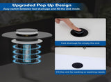 Upgraded 3 in 1 Bathroom & Kitchen Sink Drain Strainer V1258-DP02-C-817