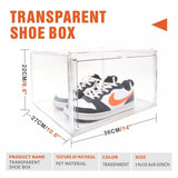 10PC Stackable Shoe Display Box Hard Acrylic Sneaker Storage Containers Case V465-82010X2